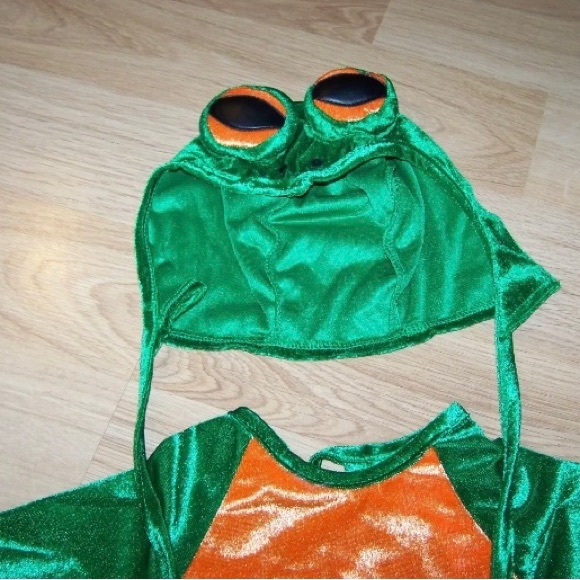 Infant Size 6-18 Months Charades Green Orange Rain Forrest Tree Frog Costume EUC - Picture 4 of 5